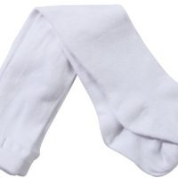 Jefferies Socks Baby-girls Infant Seamless Organic Cotton Tights, White,…