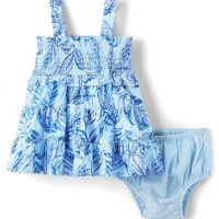 The Children’s Place,Baby-Girls,and Newborn Casual Sleeveless Dress,Blue Floral,12 Months,18…