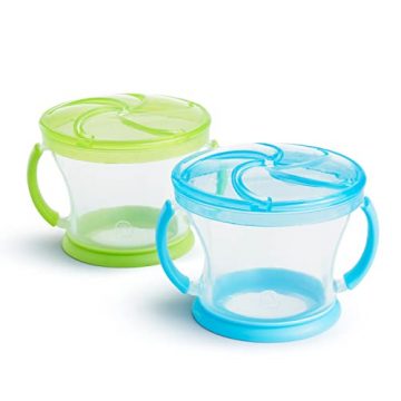 Munchkin Snack Catcher Toddler Snack Cups, No Spill, 2…