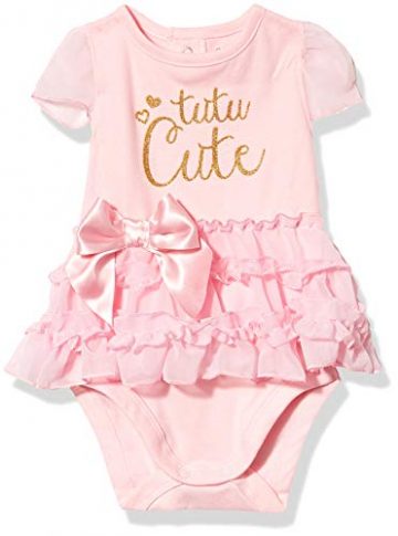 Gerber Baby Girls’ Bodysuit Skirt, Tutu Cute, 0-3 Months