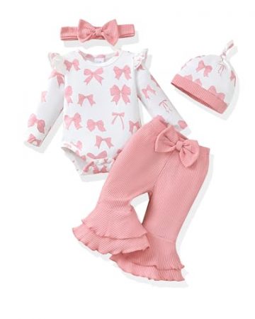 Renotemy Infant Baby Girl Clothes 3-6 Months Baby Fall…