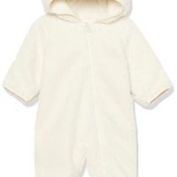 Amazon Essentials Unisex Babies’ Sherpa Fleece Bunting Suit, Ivory,…