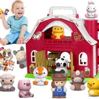 Aigybobo Farm Animals Big Barn Toys for 1 2…