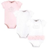 Hudson Baby Infant Girl Cotton Bodysuits, Sparkle Princess Tutu,…