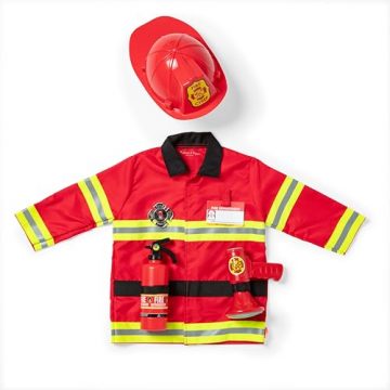 Melissa & Doug Fire Chief Role Play Costume Dress-Up…
