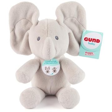 GUND Baby Peek-a-Boo Flappy Elephant Plush, Elephant Stuffed Animal,…
