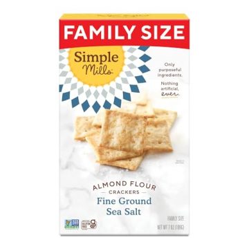 Simple Mills Almond Flour Crackers, Family Size, Fine Ground…