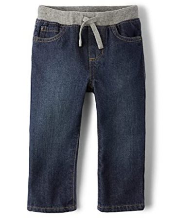 The Children’s Place Baby Boys’ Pull On Straight Jeans,…