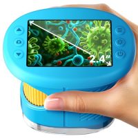 1000X Handheld Microscope for Kids, 4K 2.4″ Screen Digital…