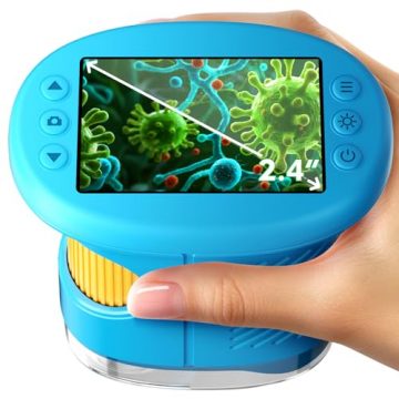1000X Handheld Microscope for Kids, 4K 2.4″ Screen Digital…