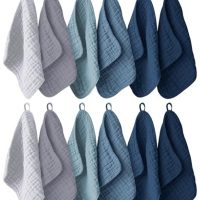 Ease Cubs 12 Pack Muslin Washcloths for Baby -…