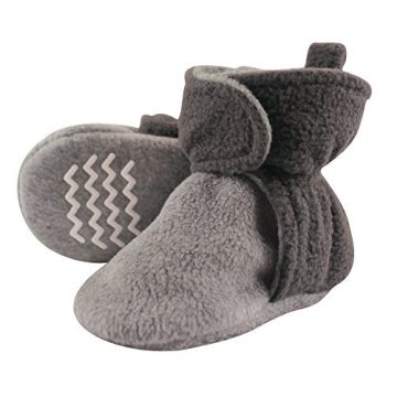 Hudson Baby Unisex-Baby Cozy Fleece Booties Slipper Sock, Charcoal…