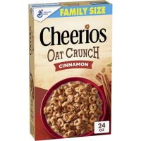 Cheerios Oat Crunch Cinnamon Breakfast Cereal, Made with Whole…