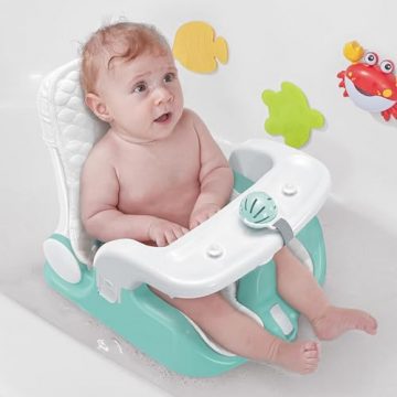 BabyBond Baby Bath Seat with Sitting & Lying 2…