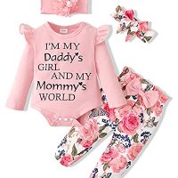 SUNNY PIGGY Baby Girl Clothes Newborn Outfit Infant Winter…