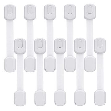 Goodv Child Safety Cabinet Locks – (10 Pack) Baby…