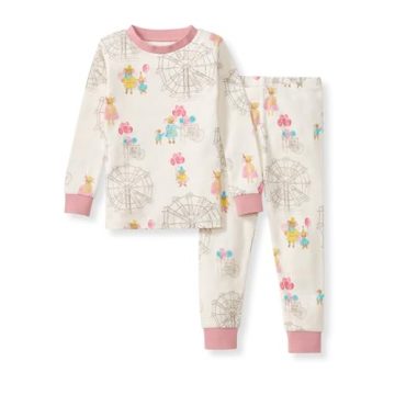Burt’s Bees Baby Baby Girls Pajamas, 2-Piece Tee and…