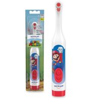 Spinbrush Super Mario Kid’s Electric Battery Toothbrush, Soft, 1…