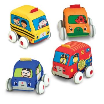 Melissa & Doug K’s Kids Pull-Back Town Vehicle Set…